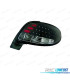 FANALI PEUGEOT 206 98-09 LED SFONDO NERO