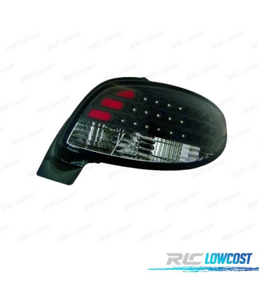 FANALI PEUGEOT 206 98-09 LED SFONDO NERO