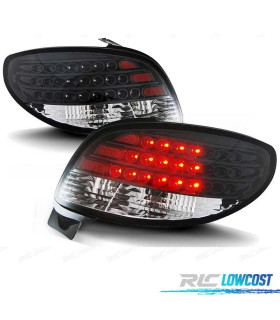FANALI PEUGEOT 206 98-09 LED SFONDO NERO