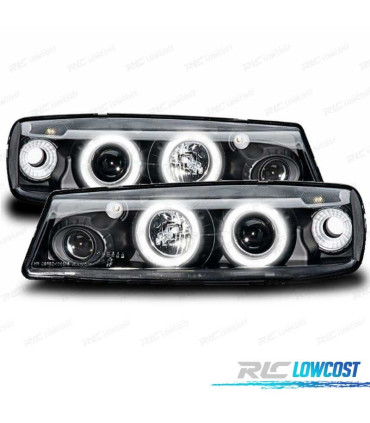 FARI OPEL CALIBRA 90-98 ANGEL EYES CCFL SFONDO NERO