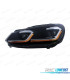 FARI VOLKSWAGEN VW GOLF 6 08-13 LOOK ARGENTO GOLF 7 DINAMICI
