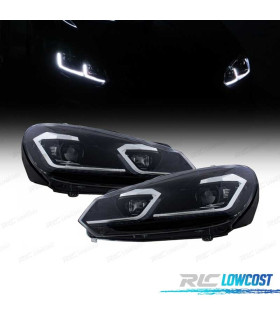 FARI VOLKSWAGEN VW GOLF 6 08-13 LOOK ARGENTO GOLF 7 DINAMICI