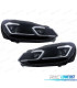FARI VOLKSWAGEN VW GOLF 6 08-13 LOOK ARGENTO GOLF 7 DINAMICI