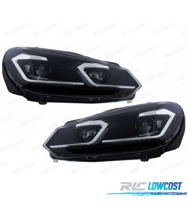 FARI VOLKSWAGEN VW GOLF 6 08-13 LOOK ARGENTO GOLF 7 DINAMICI