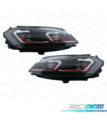 FARI VOLKSWAGEN VW GOLF 7.5 17-19 FULL LED DINAMICI LOOK GTI