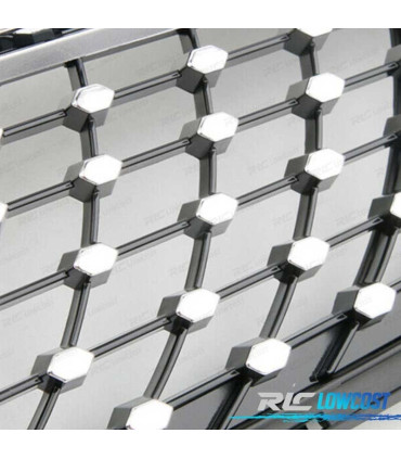 GRIGLIA MERCEDES W205 AMG 14-18 LOOK TELECAMERA DIAMOND SILVER