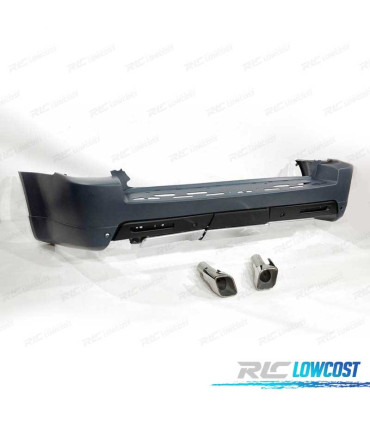 PARAURTI POSTERIORE PER RANGE ROVER SPORT 09-13 LOOK AUTOBIOGRAPHY PDC COLLETTORE DI SCARICO