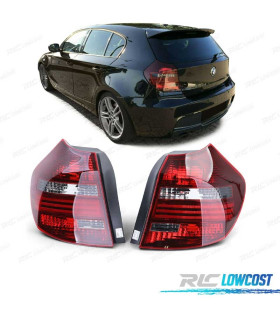 FANALI BMW E81 E87 LCI 07-11 ROSSO AFFUMICATO