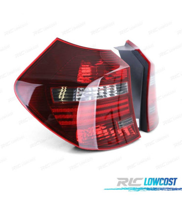 FANALI BMW E81 E87 LCI 07-11 ROSSO AFFUMICATO