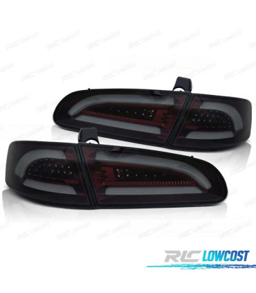 FANALI A LED BAR SEAT IBIZA 6L 02-08 ROSSO AFFUMICATO