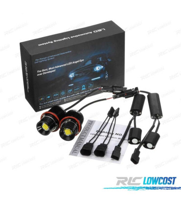 LAMPADE H6W 80W OCCHI ANGEL LED FARI XENON PER BMW E39 E53 E65 E66 E63 E64 E87 E60 E61 E83