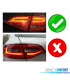 FANALI A LED DINAMICI AUDI A4 B8 09-13 AVANT ROSSO FUMÉ CARDNA TUBELIGHT