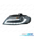 FARI AUDI A4 B8 07-11 LUCE DIURNA LED DRL SFONDO NERO