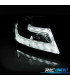 FARI AUDI A4 B8 07-11 LUCE DIURNA LED DRL SFONDO NERO