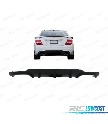 DIFFUSORE PER MERCEDES CLASSE C W204 11-14 ASPECTO C63 AMG