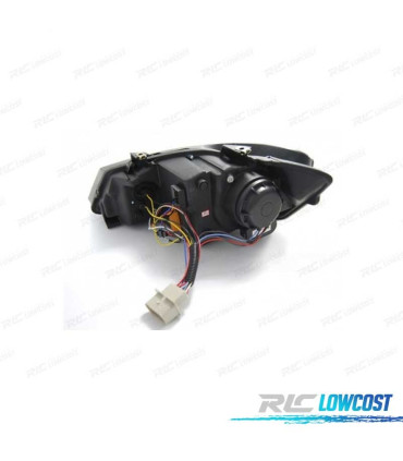 FARI VOLKSWAGEN VW POLO 6R 10-14 LUCE DIURNA FONDO NERO