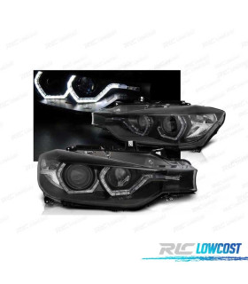 FARI PER BMW F30 F31 11-15 ANGEL EYES LED NERI