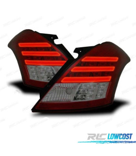 FANALI SUZUKI SWIFT 10-17 BAR LED ROSSO FUMÉ