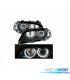 FARI BMW E46 COUPE 99-03 OCCHI ANGEL CCFL FRECCE SFONDO NERO