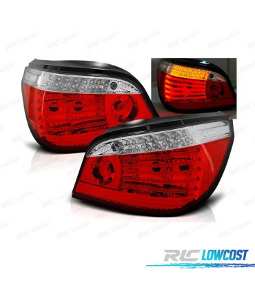 FANALI A LED BMW E60 03-07 ROSSO BIANCO LED DINAMICI