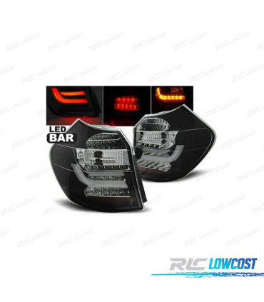 FANALI A LED BMW E81 E87 07-11 NERO BAR LED