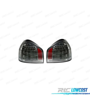 FANALI PER AUDI A3 8L 96-03 LED FUMÉ FONDO CROMATO