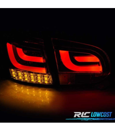 FANALI VOLKSWAGEN VW GOLF 6 08-12 BAR LED ROSSO FUMÉ
