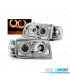 FARI PER VOLKSWAGEN VW POLO 6N 94-99 ANGEL EYES CROMATI ELETTRICI.