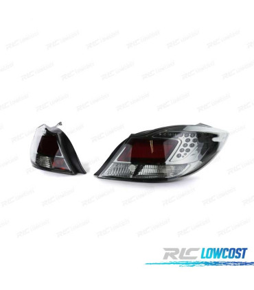 FANALI PER OPEL INSIGNIA 08-13 LED FONDO CROMATO FUMÉ