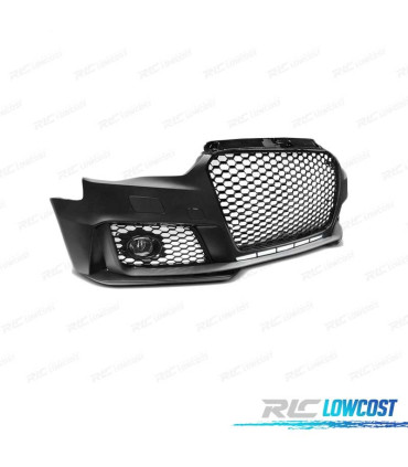 PARAURTI ANTERIORE PER AUDI A3 8V LOOK RS3 NERO LUCIDO 12-16