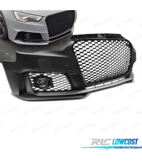 PARAURTI ANTERIORE PER AUDI A3 8V LOOK RS3 NERO LUCIDO 12-16