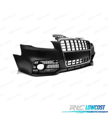 PARAURTI ANTERIORE PER AUDI A4 B7 04-08 LOOK S LINE CROMO NERO