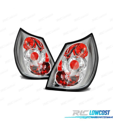 FARI POSTERIORI PER RENAULT SCENIC 03-06 LOOK CROMATO LEXUS