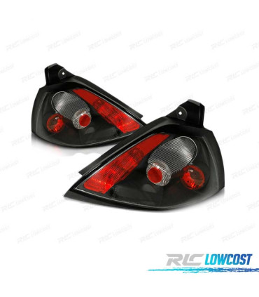 FARI POSTERIORI PER RENAULT MEGANE II 02-05 LOOK NERO LEXUS