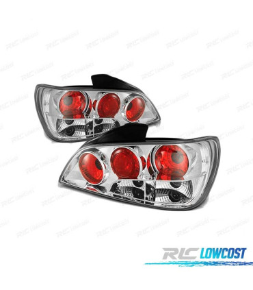 FARI POSTERIORI PER PEUGEOT 406 95-99 LOOK CROMATO LEXUS
