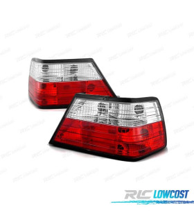 FANALI PER MERCEDES W124 E-KLASSE 85-95 ROSSO BIANCO LOOK LEXUS