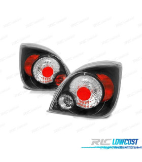 FARI POSTERIORI PER FORD FIESTA MK4 5 95-02 NERO LOOK LEXUS