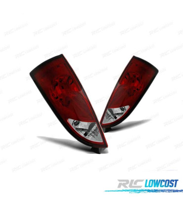 FARI POSTERIORI PER FORD FOCUS 1 98-04 HB ROSSO BIANCO STILE LEXUS