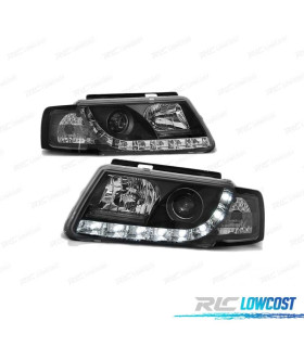 FARI VOLKSWAGEN VW PASSAT B5 3B 96-00 TRU DRL LUCE DIURNA NERO