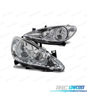 FARI OCCHI ANGELICI PER PEUGEOT 307 01-05 CROMATI
