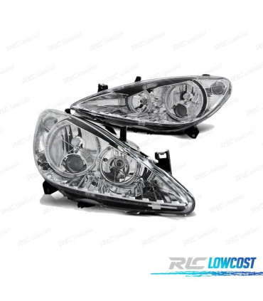 FARI OCCHI ANGELICI PER PEUGEOT 307 01-05 CROMATI
