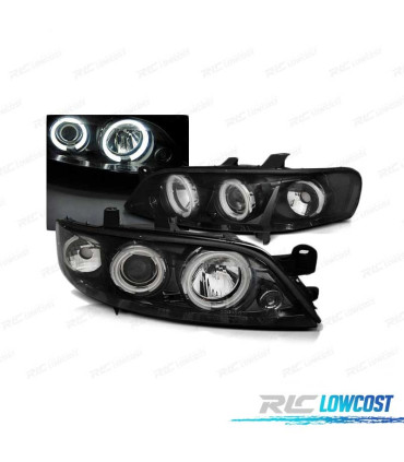 FARI OCCHI ANGEL CCFL PER OPEL VECTRA B 99-02 NERI