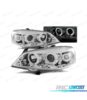 FARI OCCHI ANGEL PER OPEL ASTRA G 97-04 CROMATO