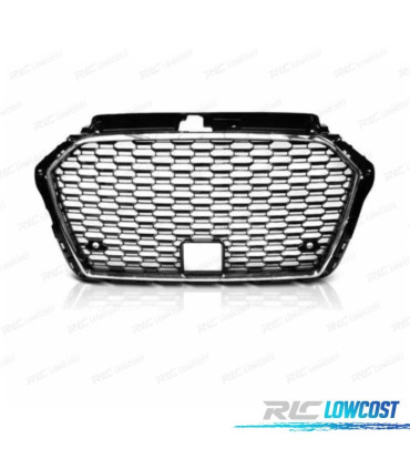 GRIGLIA PER AUDI A3 8V 16-19 LOOK RS3 NERO CROMATO