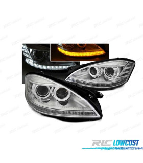 FARI XENON PER MERCEDES W221 05-09 LUCE DIURNA A LED DINAMICO