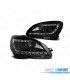 FARI LUCE DIURNA PER MERCEDES W204 07-10 FONDO NERO H7