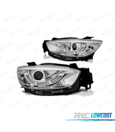 FARI LUCE DIURNA PER MAZDA CX5 11-15 CROMATO R87 LUCE DIURNA REALE XENON