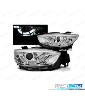FARI LUCE DIURNA PER MAZDA CX5 11-15 CROMATO R87 LUCE DIURNA REALE XENON