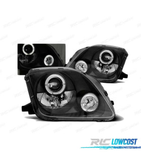 FARI OCCHI ANGELICI PER HONDA PRELUDE 97-01 FONDO NERO