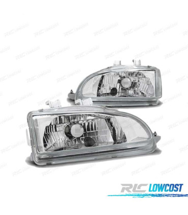 FARI PER HONDA CIVIC 91-95 2D 3D CROMATI